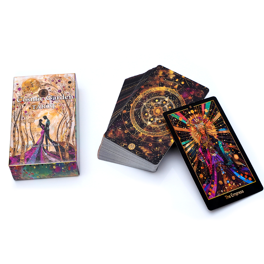 Party Games Juegos De Mesa - Cosmic Garden Tarot Deck 78 Cards