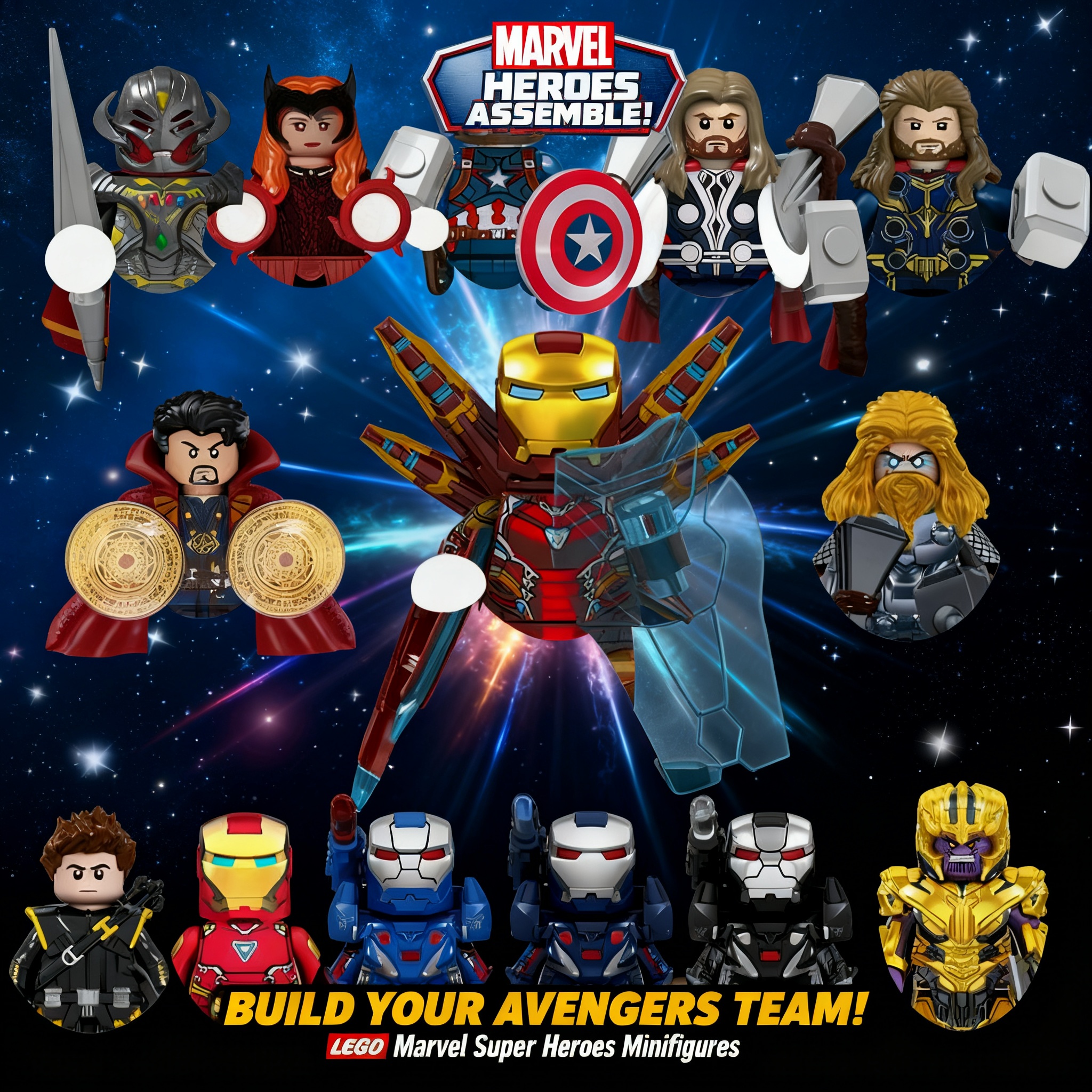 Party Games Spy - 2026 Marvel Building Blocks Bricks For