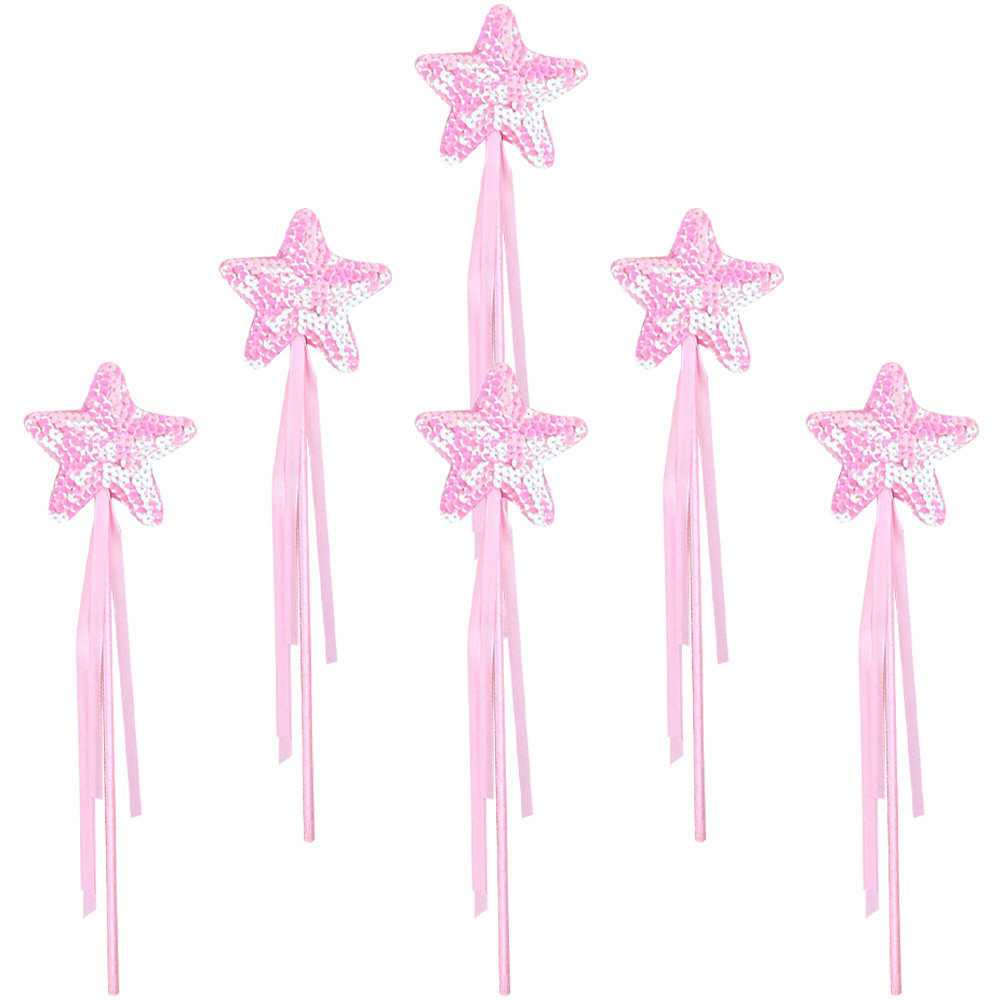 Party Games Easy Kids - 6Pcs Kids Fairy Wands with Sequins