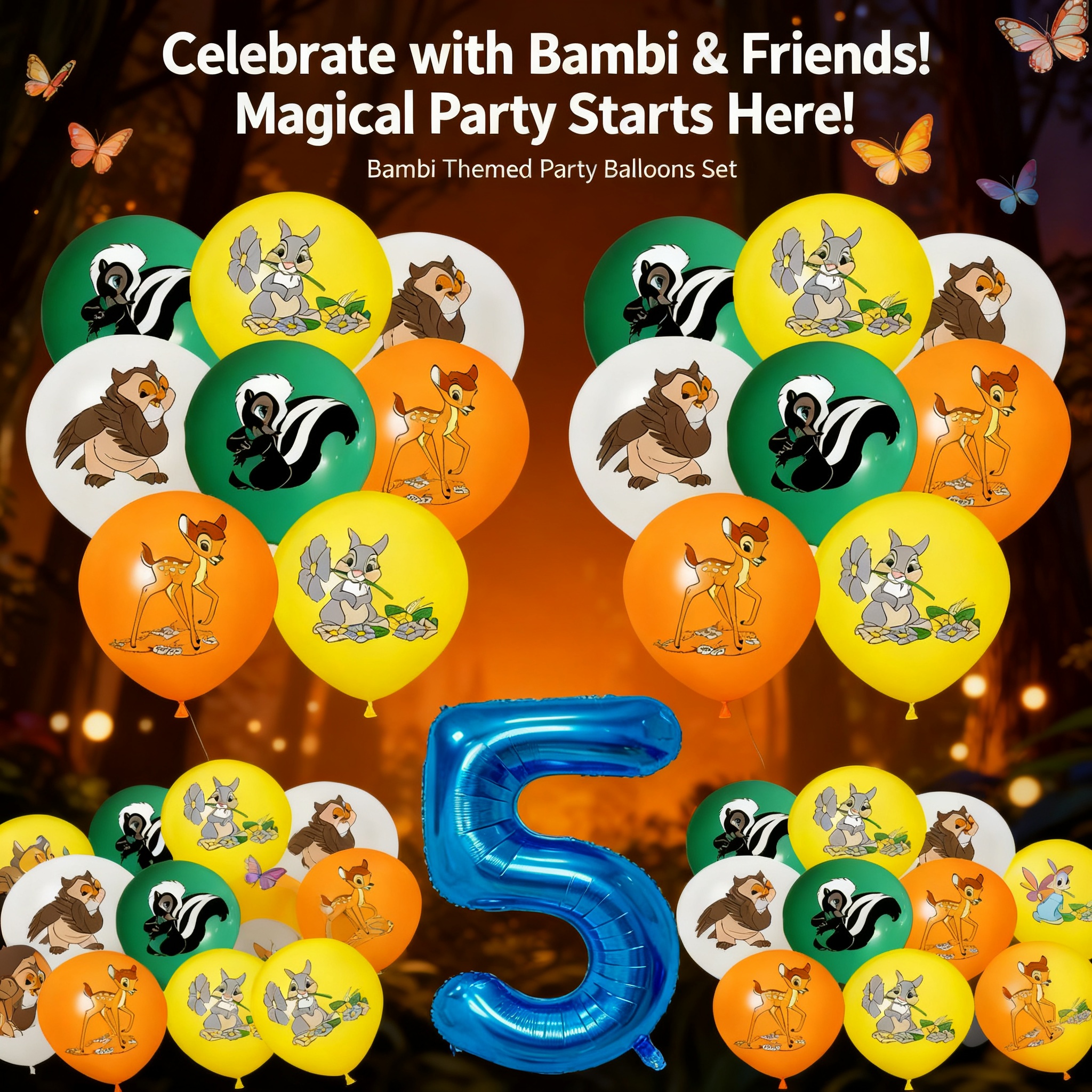 Party Games Spy - Bambi Forest Pet Deer Birthday Party