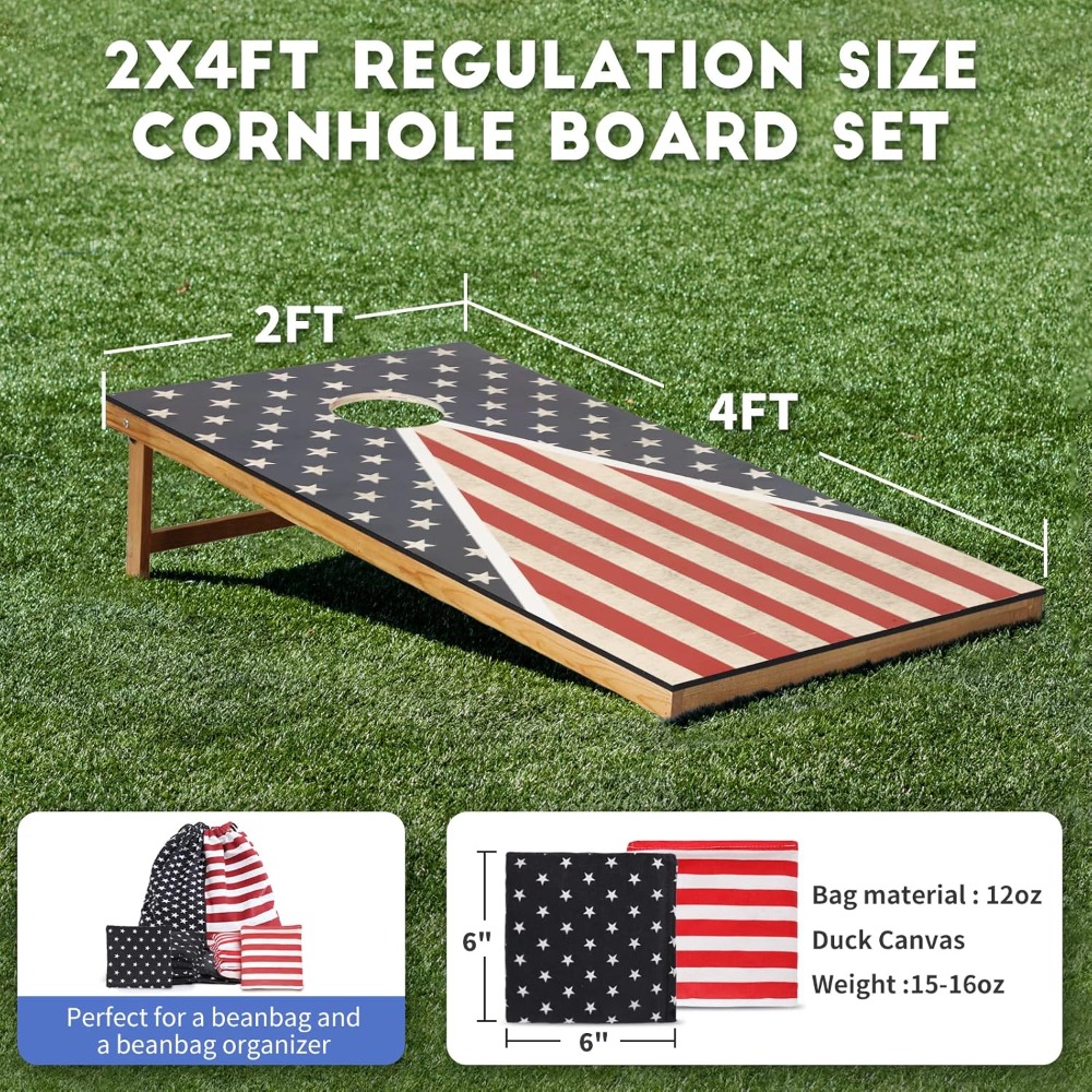 Cornhole Set, Corn Holes Outdo - Cornhole Board Set reseña y precio