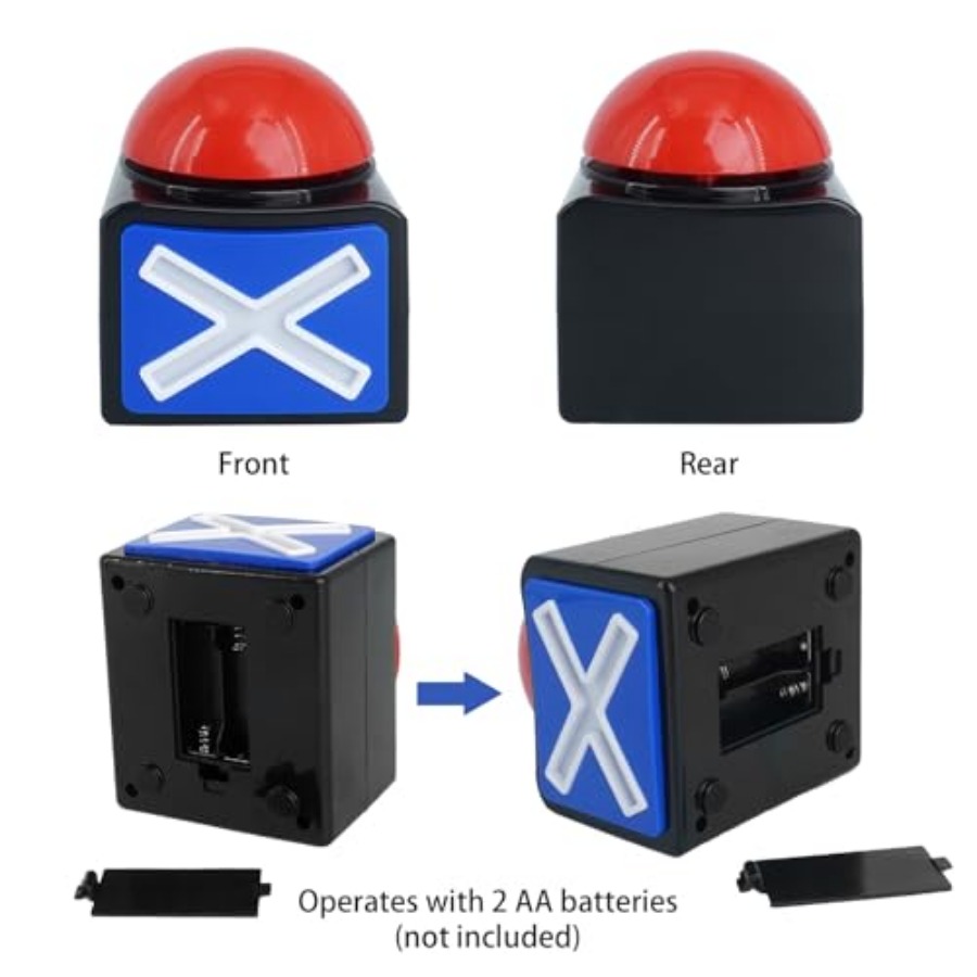 8 Pcs Answer Game Buzzer with  - Party Games Quiz For Adults reseña y precio