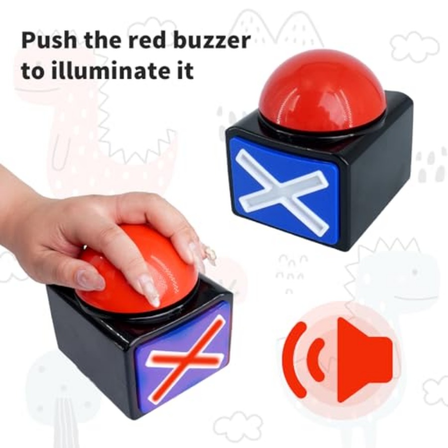 8 Pcs Answer Game Buzzer with  - Party Games Quiz For Adults reseña y precio