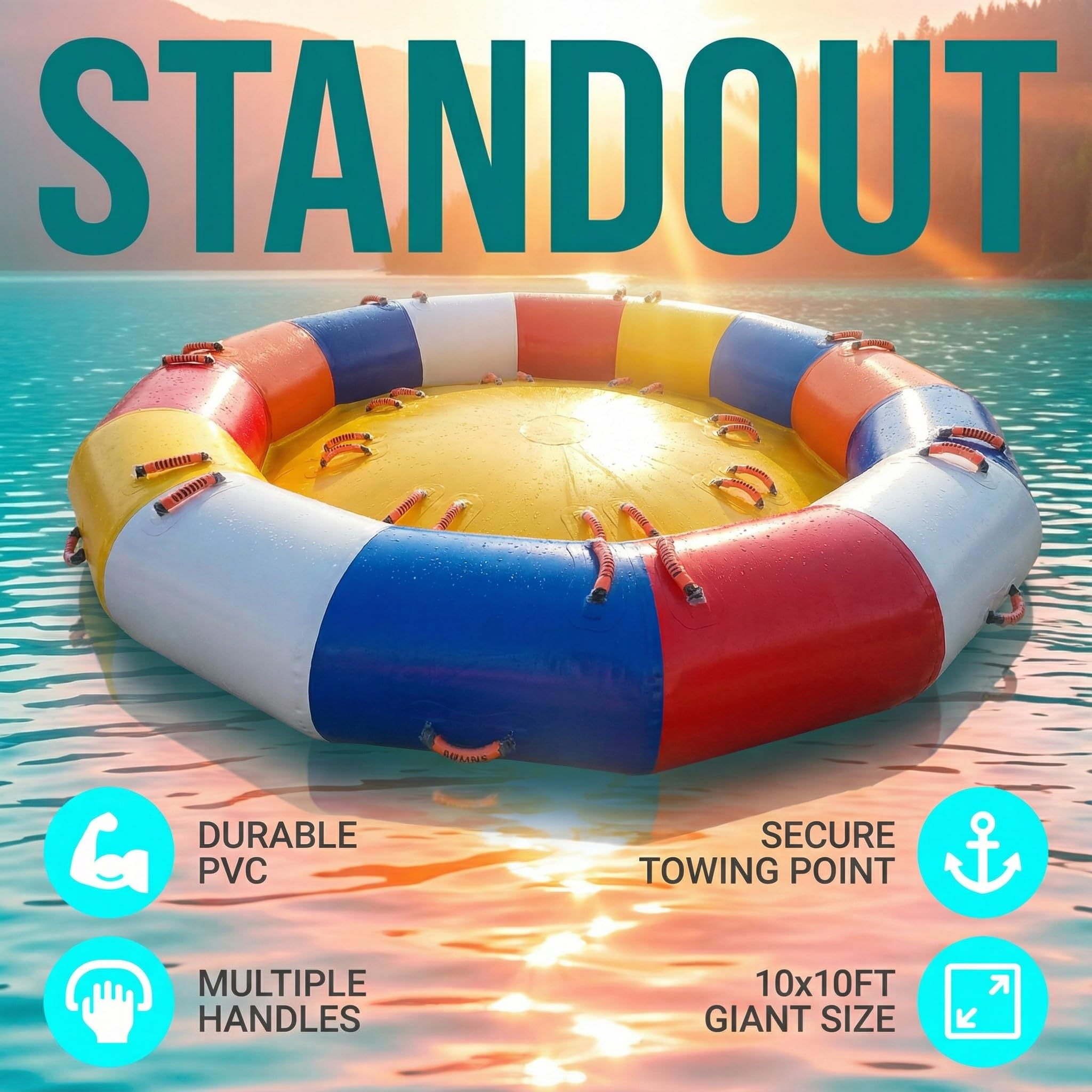 10FT Inflatable Disco Boat Spi - Party Games For Large Groups reseña y precio