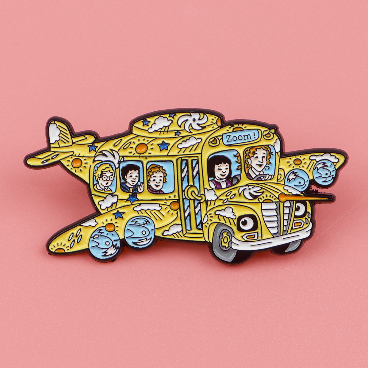 Funny School Bus Enamel Pin Ba - Party Games Bus reseña y precio