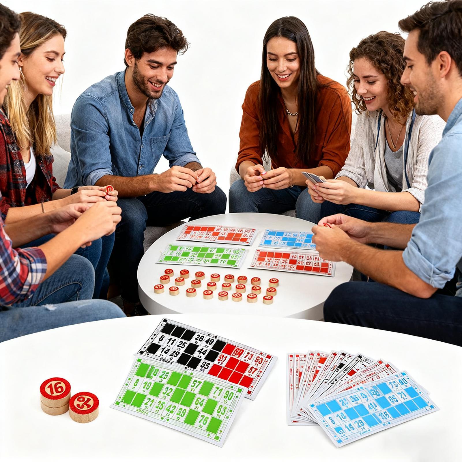 Bingo Set Funny Vintage Wooden - Party Games For Large Groups reseña y precio