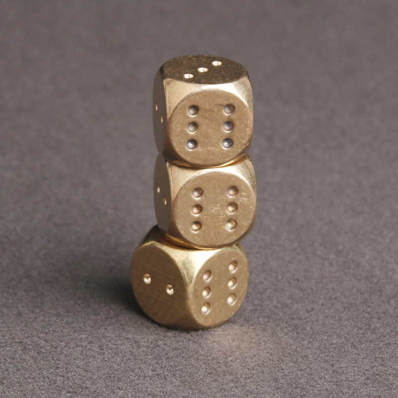 10/5PCS Brass Game Dice 15MM B - Party Games Juegos De Mesa reseña y precio
