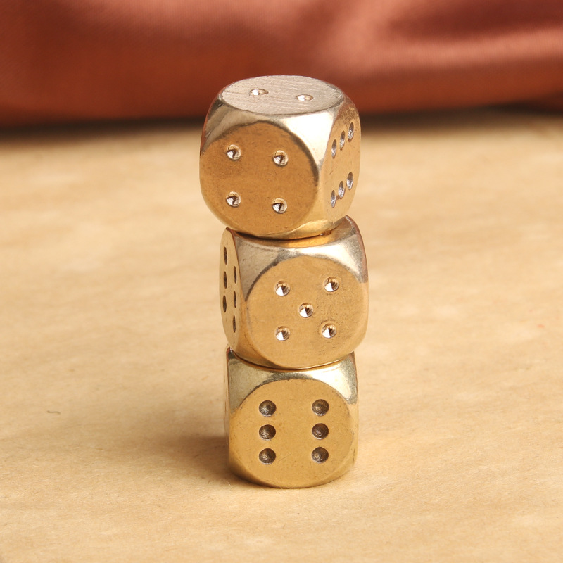 10/5PCS Brass Game Dice 15MM B - Party Games Juegos De Mesa reseña y precio
