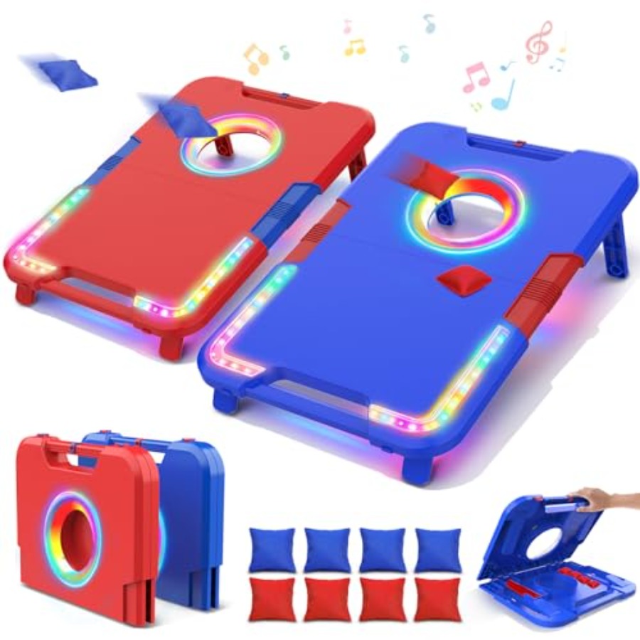 Portable Cornhole Board Set wi - Cornhole Board Set reseña y precio