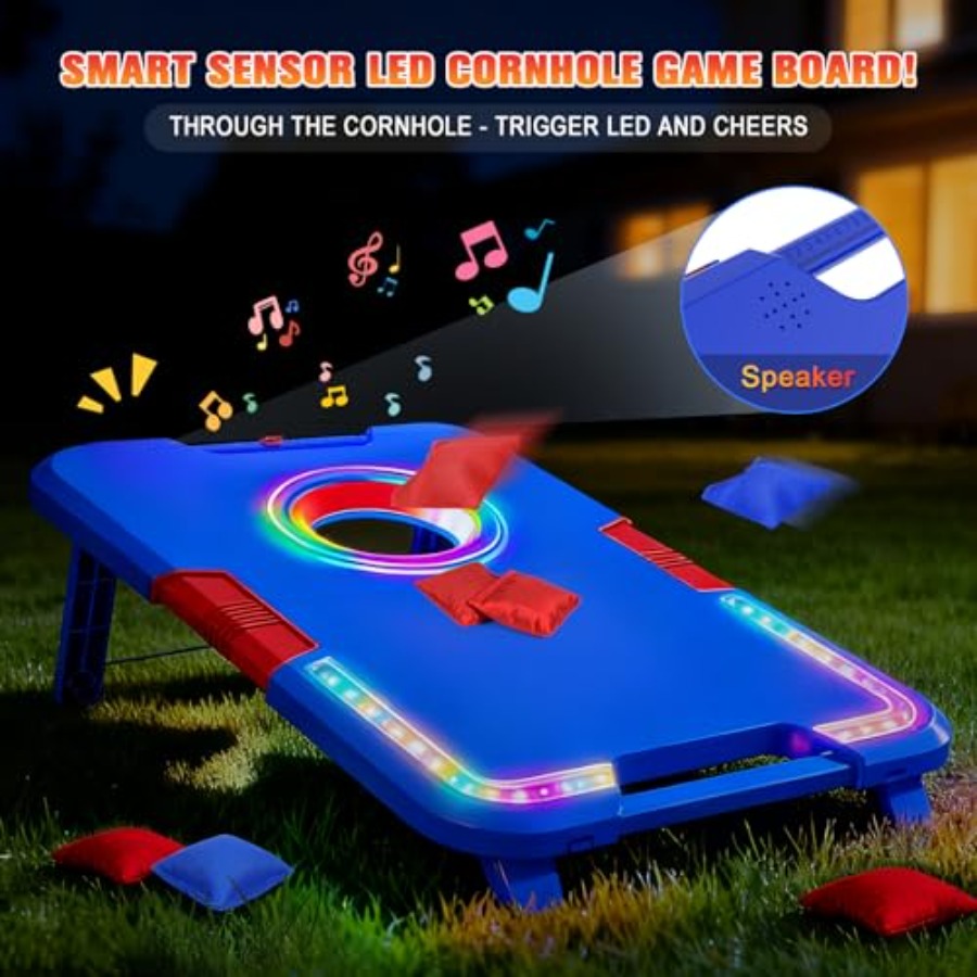 Portable Cornhole Board Set wi - Cornhole Board Set reseña y precio