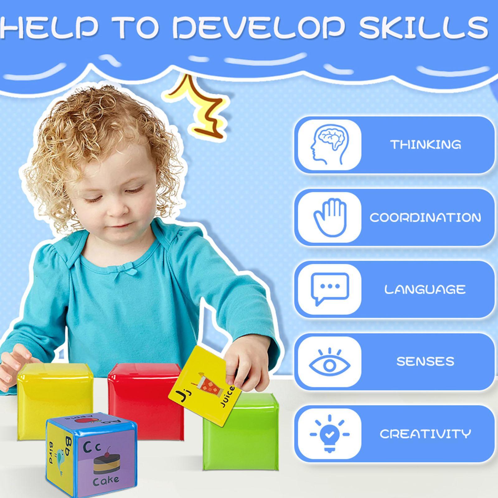 4Pcs Large Soft Dices DIY Educ - Party Games For Large Groups reseña y precio