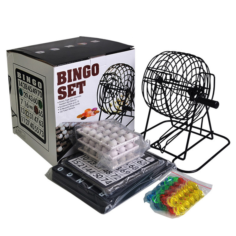 Bingo Lottery Machine Steel Bi - Party Games For Large Groups reseña y precio