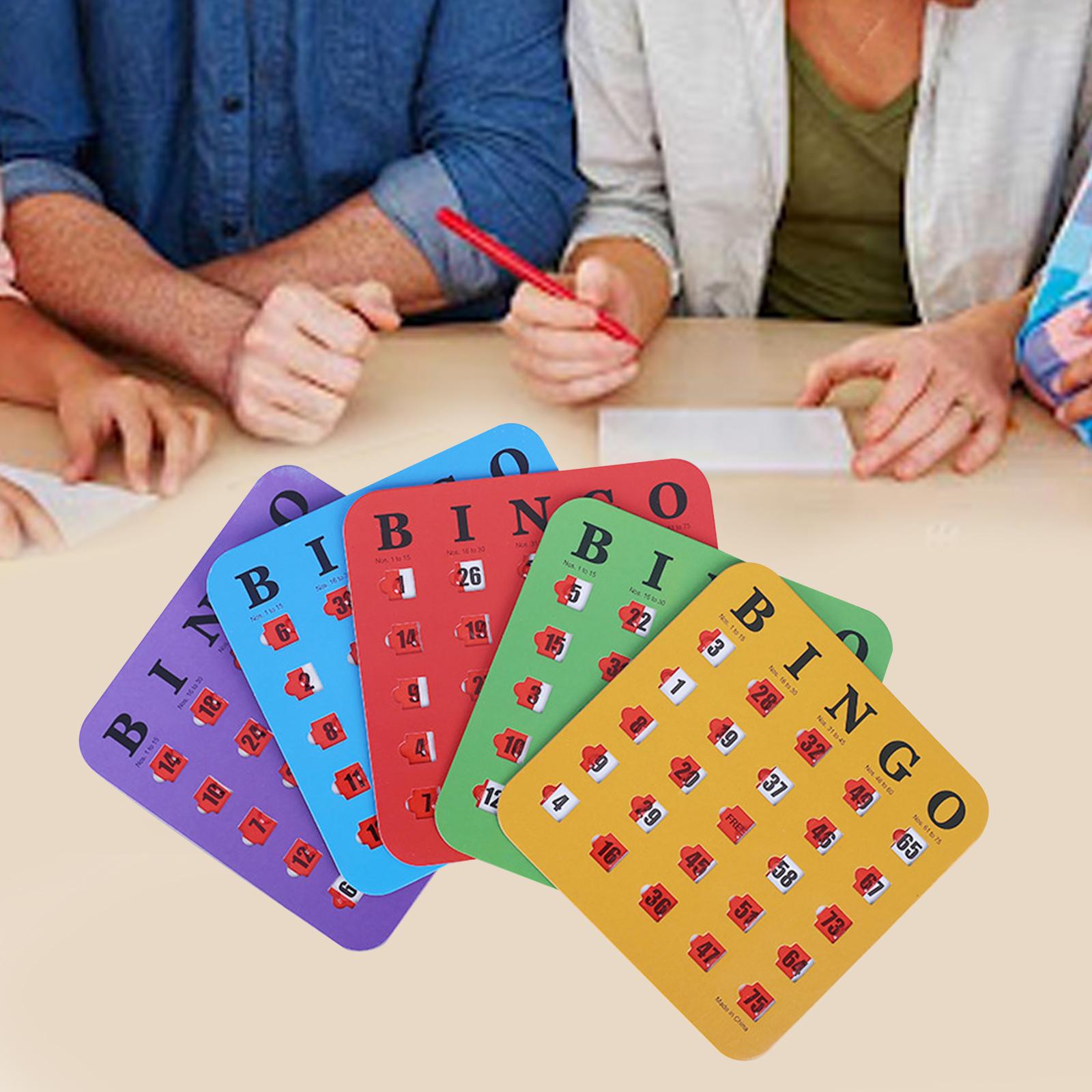5 Pieces Bingo Game Cards Larg - Party Games For Large Groups reseña y precio