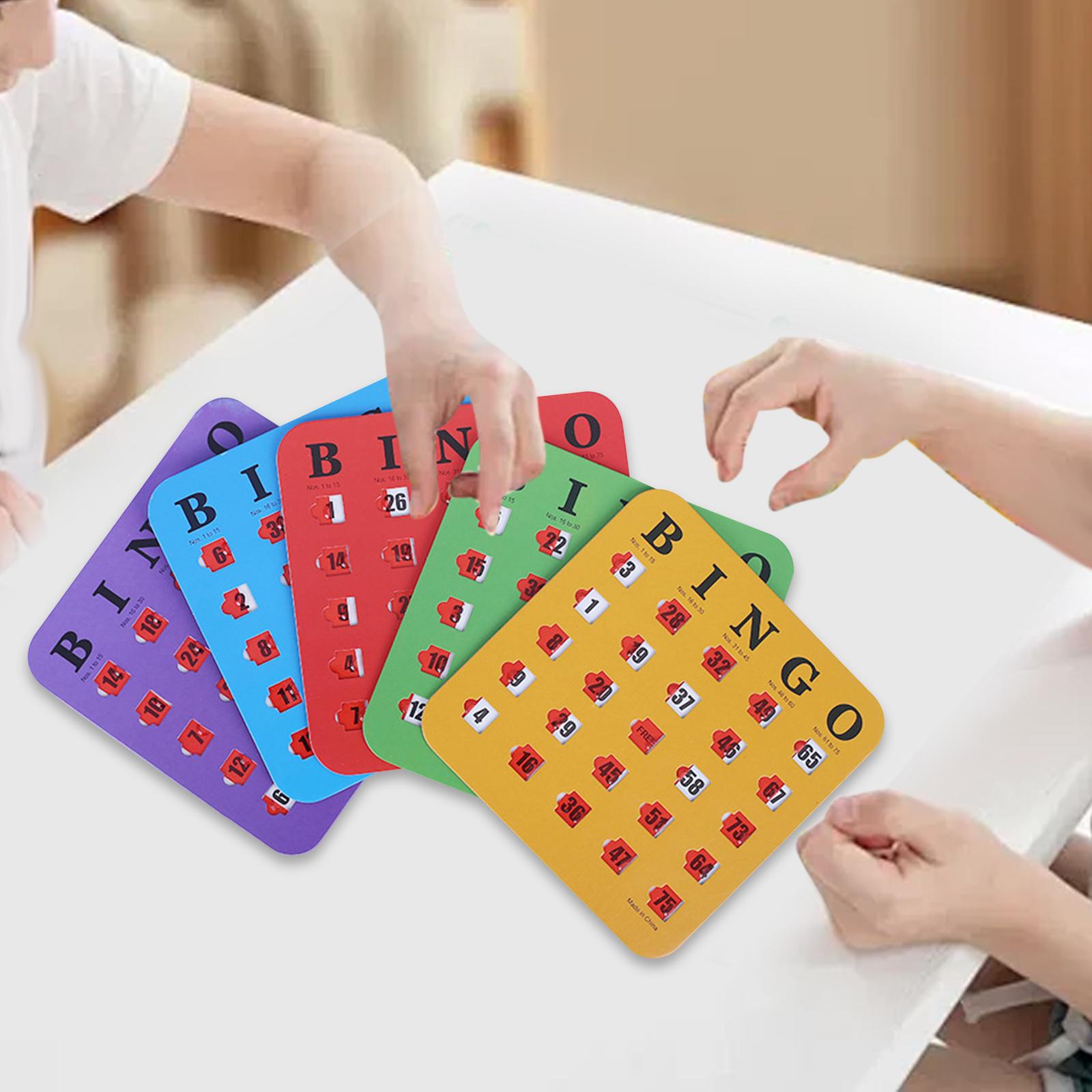 5 Pieces Bingo Game Cards Larg - Party Games For Large Groups reseña y precio