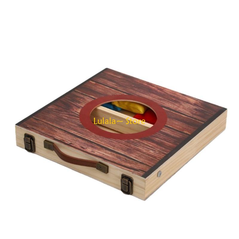 Y4QA Cornholes Game Set with 4 - Cornhole Board Set reseña y precio