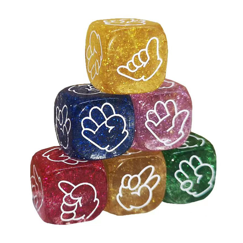 5PCS Rock Paper Scissors Dice  - Party Games Juegos De Mesa reseña y precio