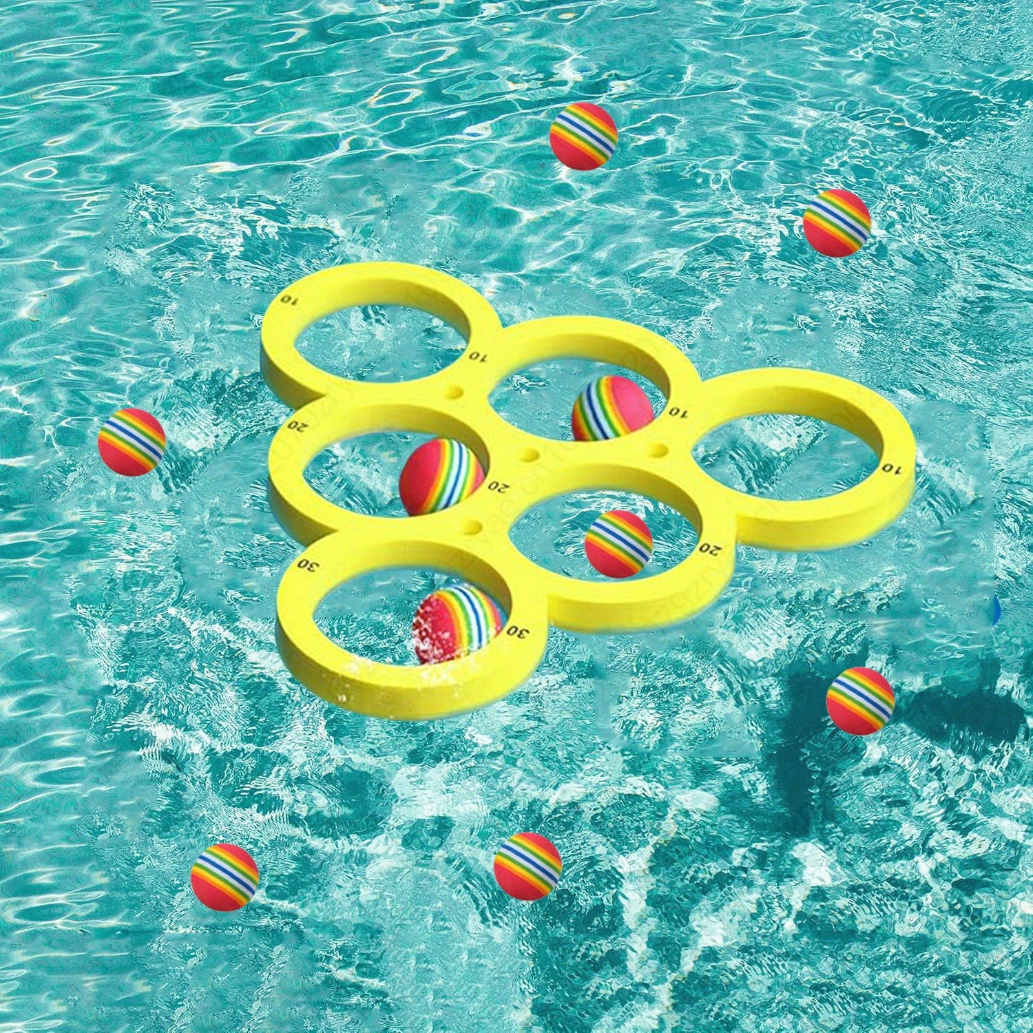 1+10pcs Swimming Pool Toss Gam - Limbo Game Set reseña y precio
