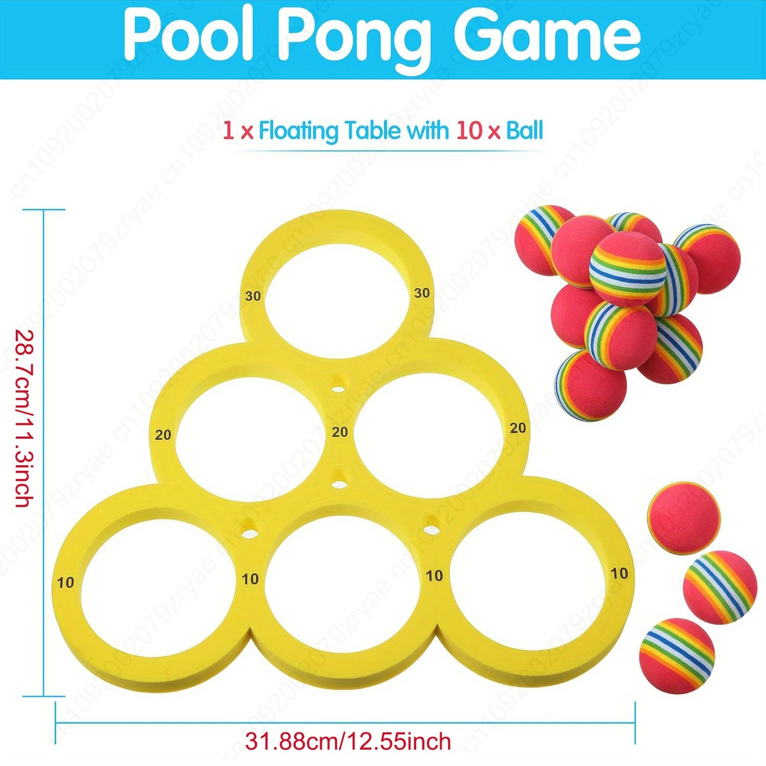 1+10pcs Swimming Pool Toss Gam - Limbo Game Set reseña y precio