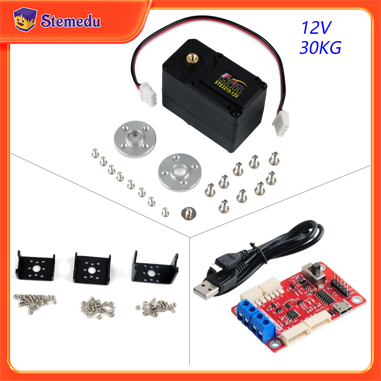 Feetech STS3215 12V 30KG High  - Party Games Bus reseña y precio