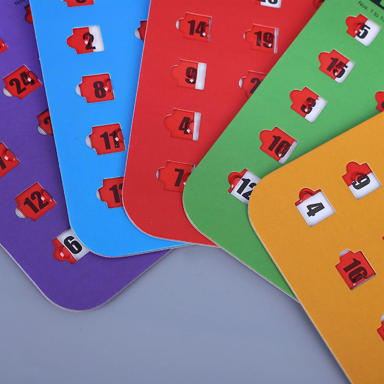 5 Pieces Bingo Game Cards Larg - Party Games For Large Groups reseña y precio