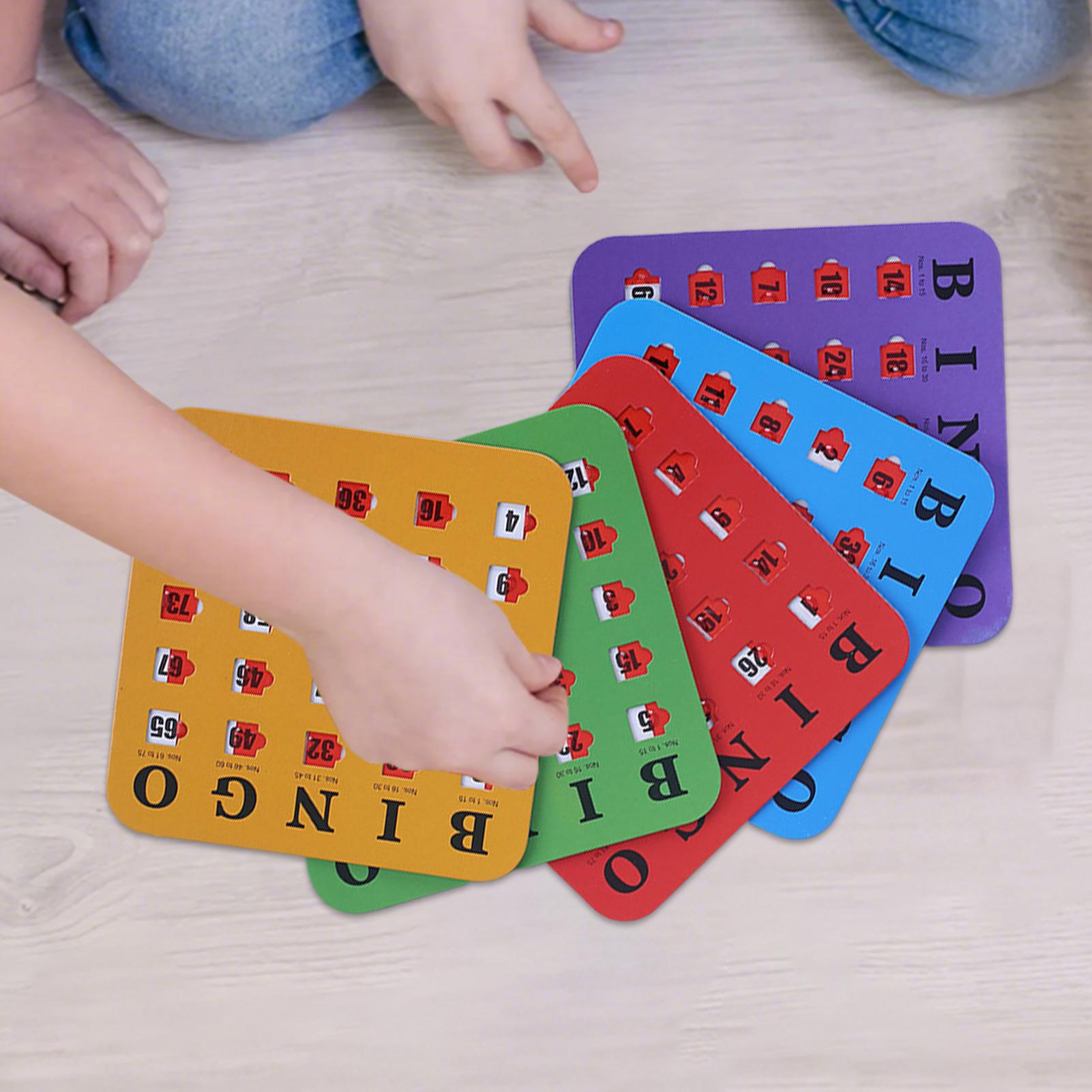 5 Pieces Bingo Game Cards Larg - Party Games For Large Groups reseña y precio