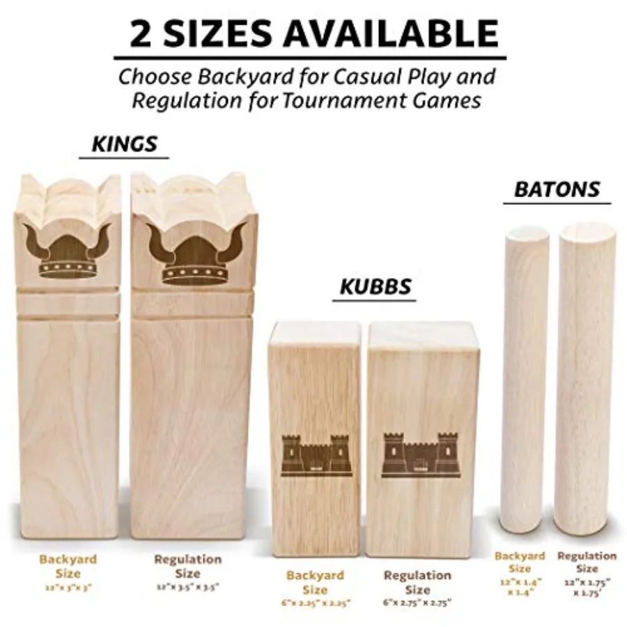 Kubb Yard Game Set - Outdoor W - Kubb Game Yard reseña y precio