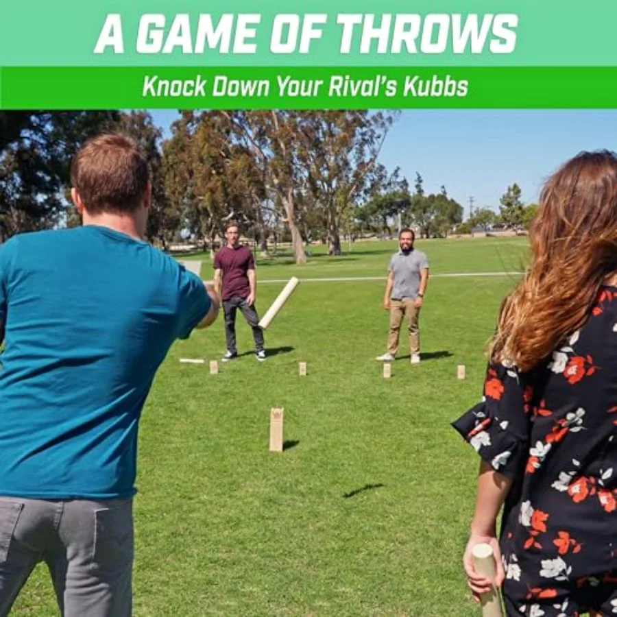 Kubb Yard Game Set - Outdoor W - Kubb Game Yard reseña y precio