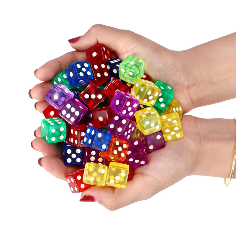 10PCS Transparent Colored Dice - Party Games Juegos De Mesa reseña y precio