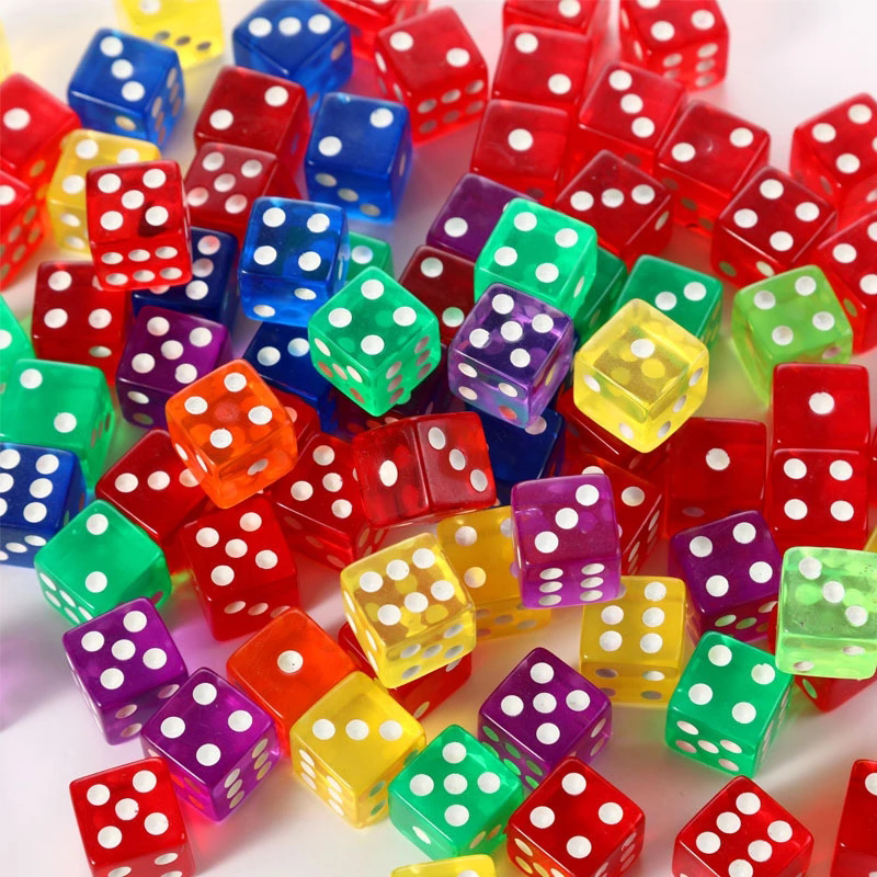 10PCS Transparent Colored Dice - Party Games Juegos De Mesa reseña y precio