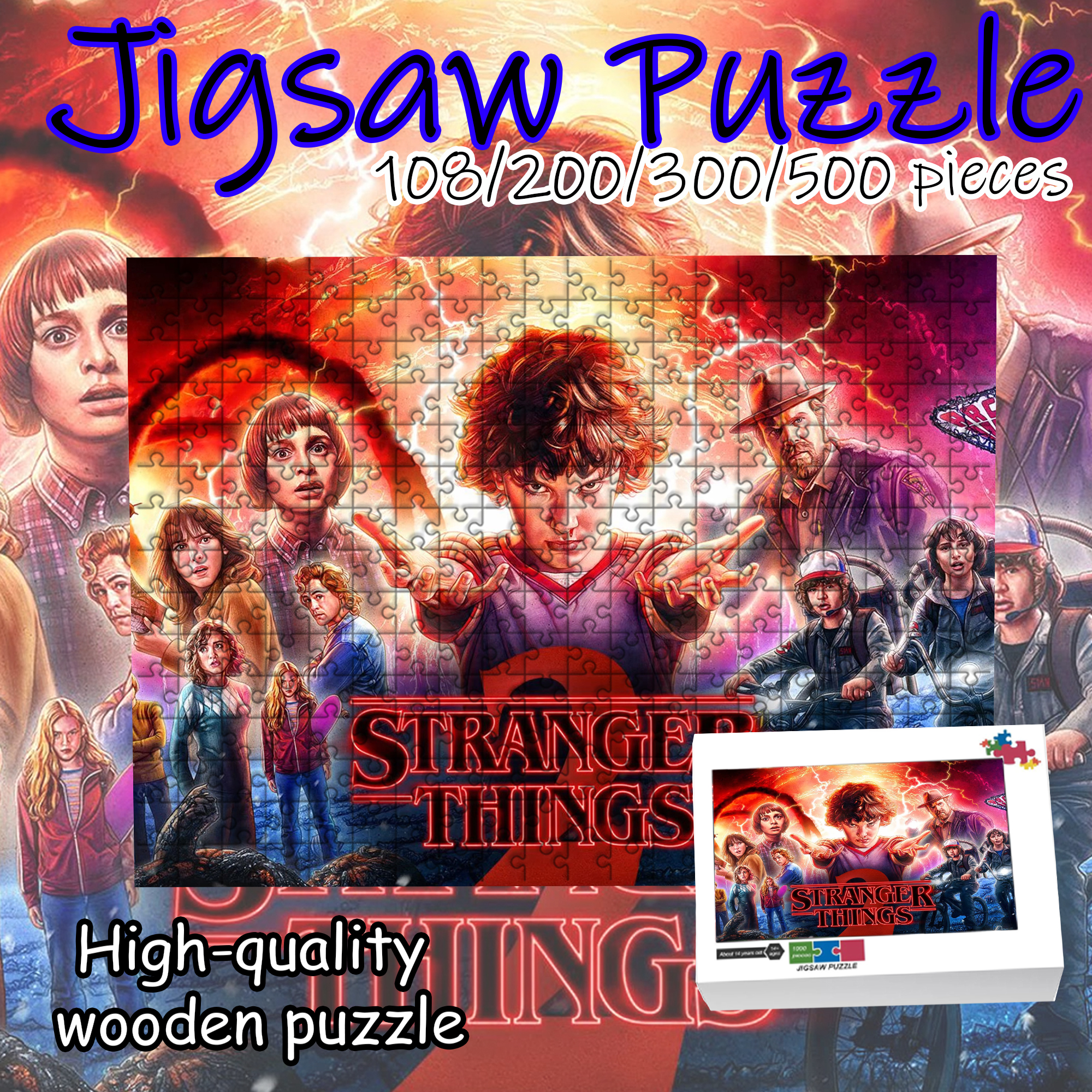 Stranger Things Jigsaw Puzzle  - Party Games Board Game reseña y precio