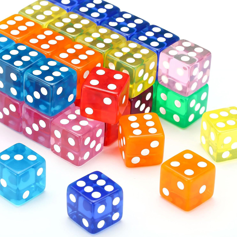 12PCS 16MM Transparent Dice Fo - Party Games Juegos De Mesa reseña y precio