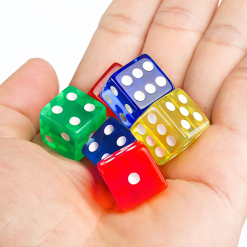 12PCS 16MM Transparent Dice Fo - Party Games Juegos De Mesa reseña y precio