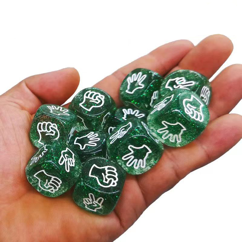 10PCS Glitter Dice 6 Sided 20M - Party Games Juegos De Mesa reseña y precio