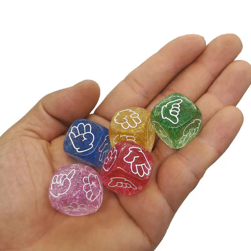 10PCS Glitter Dice 6 Sided 20M - Party Games Juegos De Mesa reseña y precio
