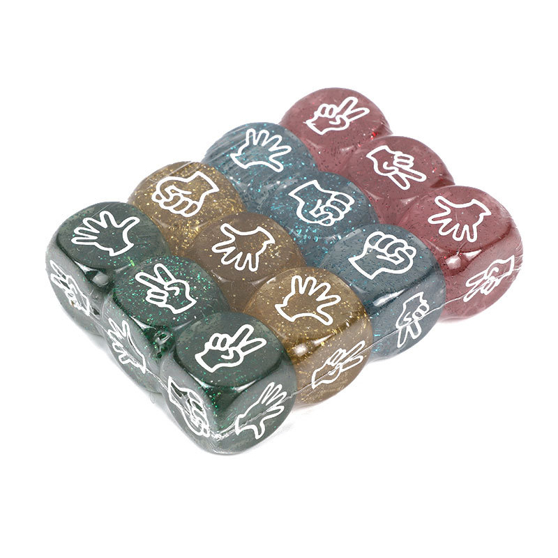 10PCS Glitter Dice 6 Sided 20M - Party Games Juegos De Mesa reseña y precio