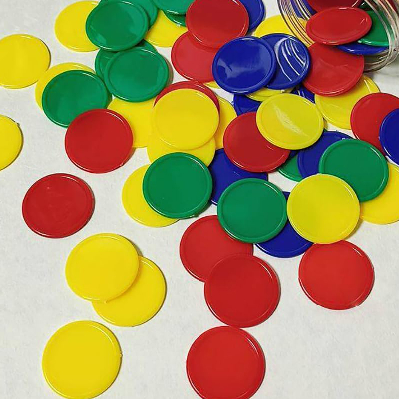 Bingo Markers Chips 37MM 4 Col - Party Games Juegos De Mesa reseña y precio