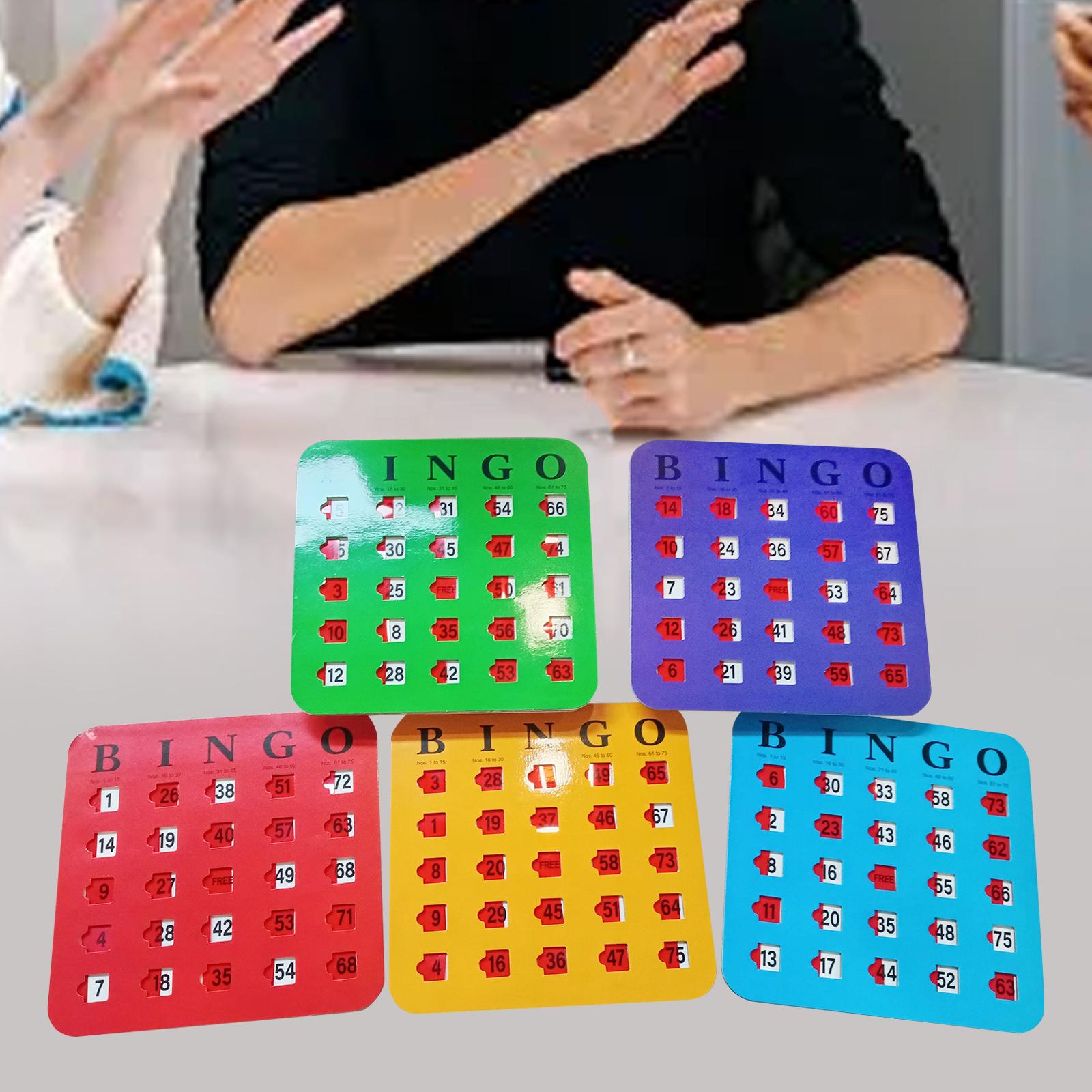 5 Pieces Large Print Bingo Car - Party Games For Large Groups reseña y precio