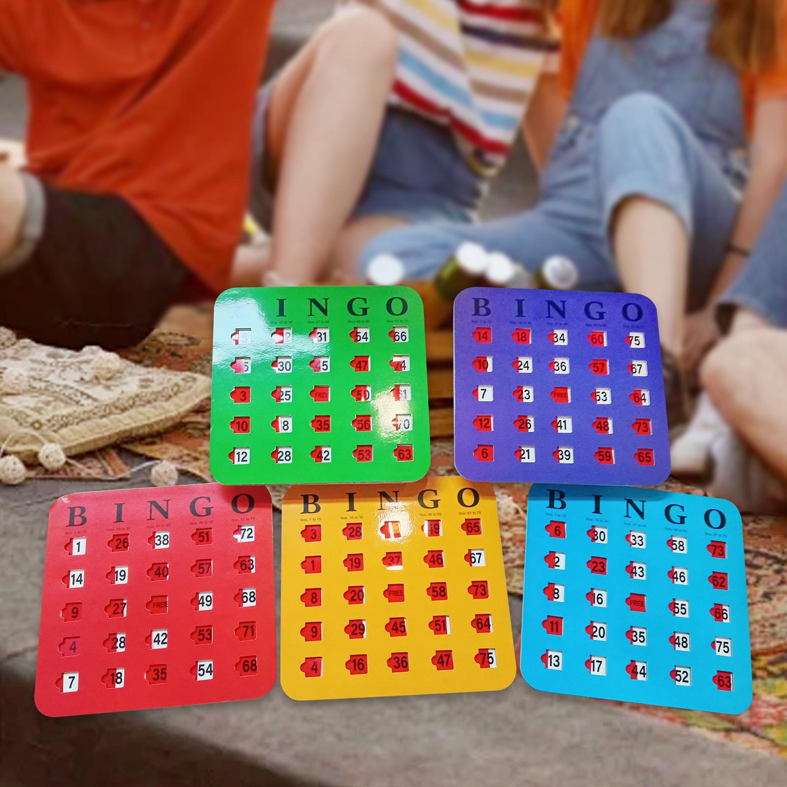 5 Pieces Large Print Bingo Car - Party Games For Large Groups reseña y precio