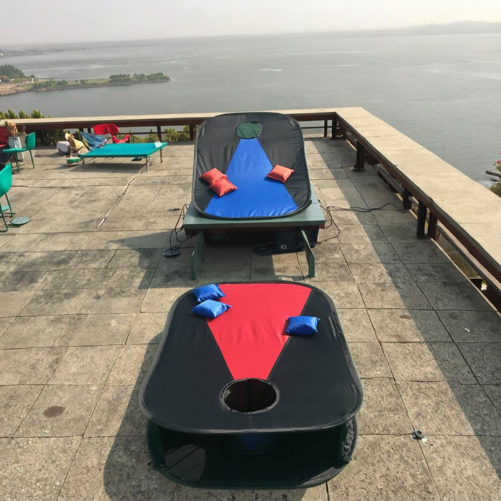 Collapsible Portable Cornhole  - Cornhole Board Set reseña y precio