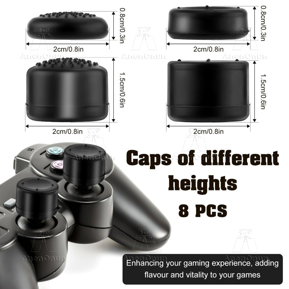 8PCS Thumb Grip Caps Controlle - Party Games Playstation reseña y precio