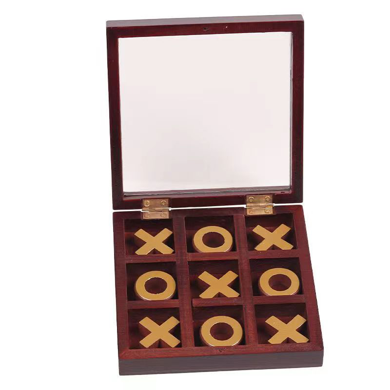 Classic XOXO Wooden Tic Tac To - Party Games Juegos De Mesa reseña y precio