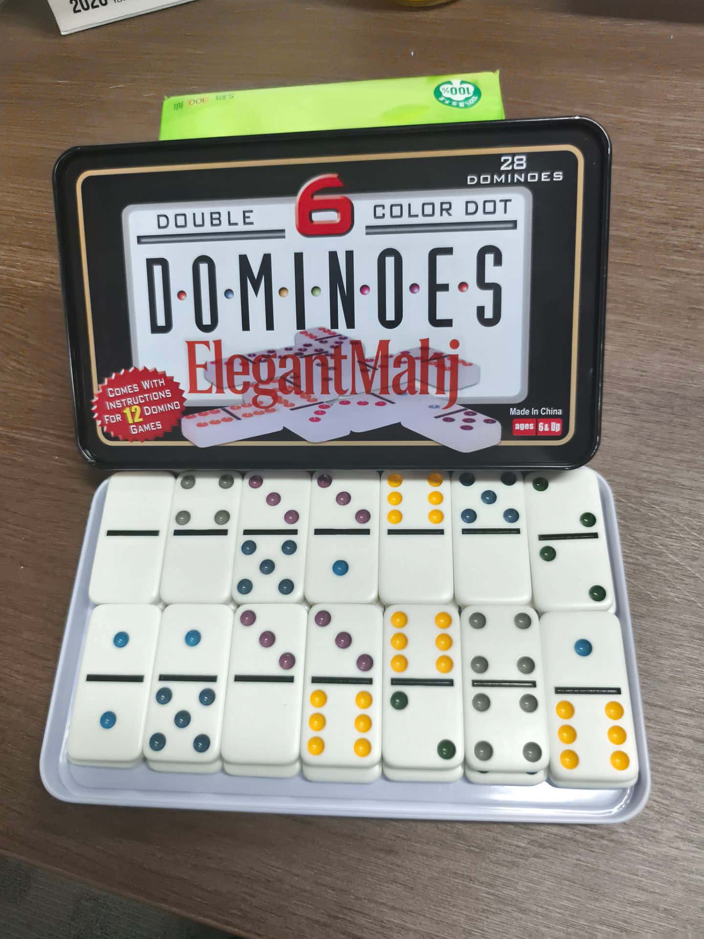 ElegantMahj Double Six Dominoe - Party Games Box reseña y precio