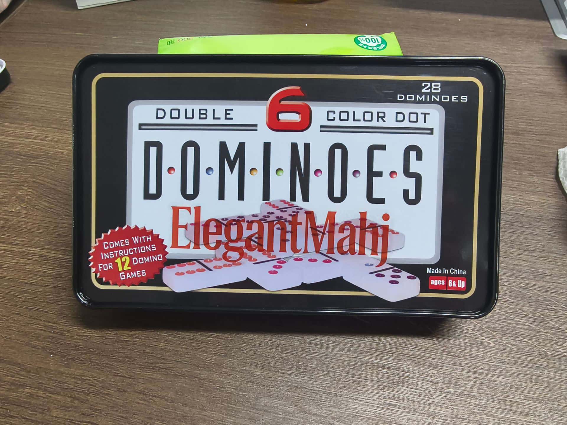 ElegantMahj Double Six Dominoe - Party Games Box reseña y precio