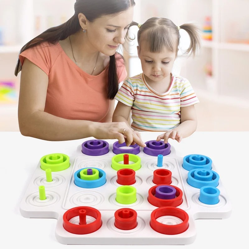Montessori Stacking Ring Board - Party Games Board Game reseña y precio