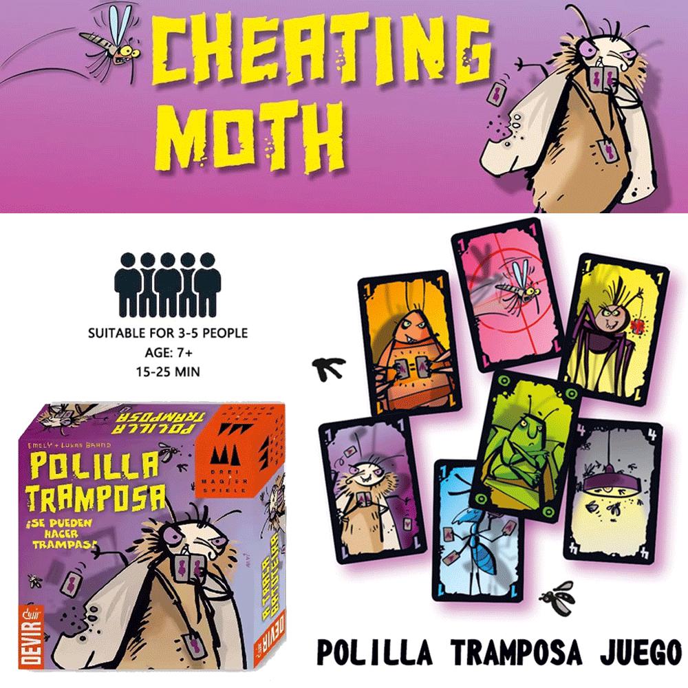 Polilla Tramposa Board Games T - Party Games Juegos De Mesa reseña y precio
