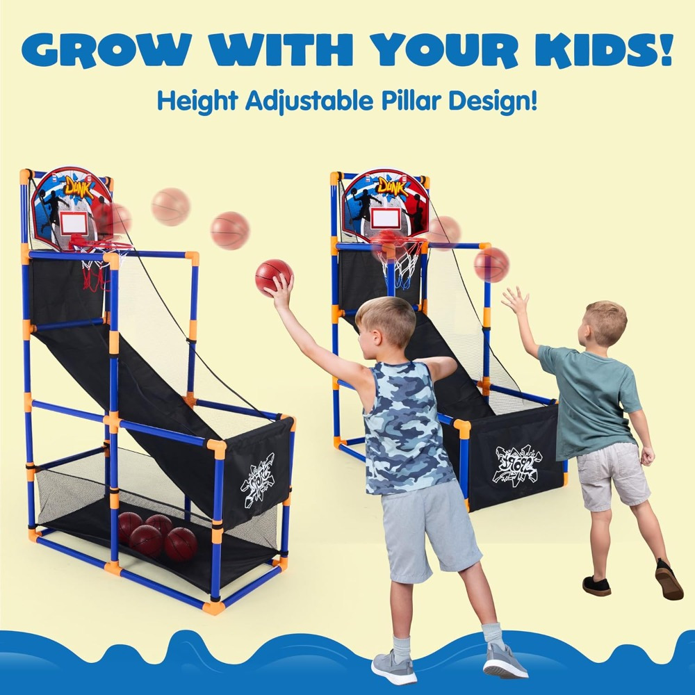 Arcade Basketball Game Set wit - Party Games Easy Kids reseña y precio