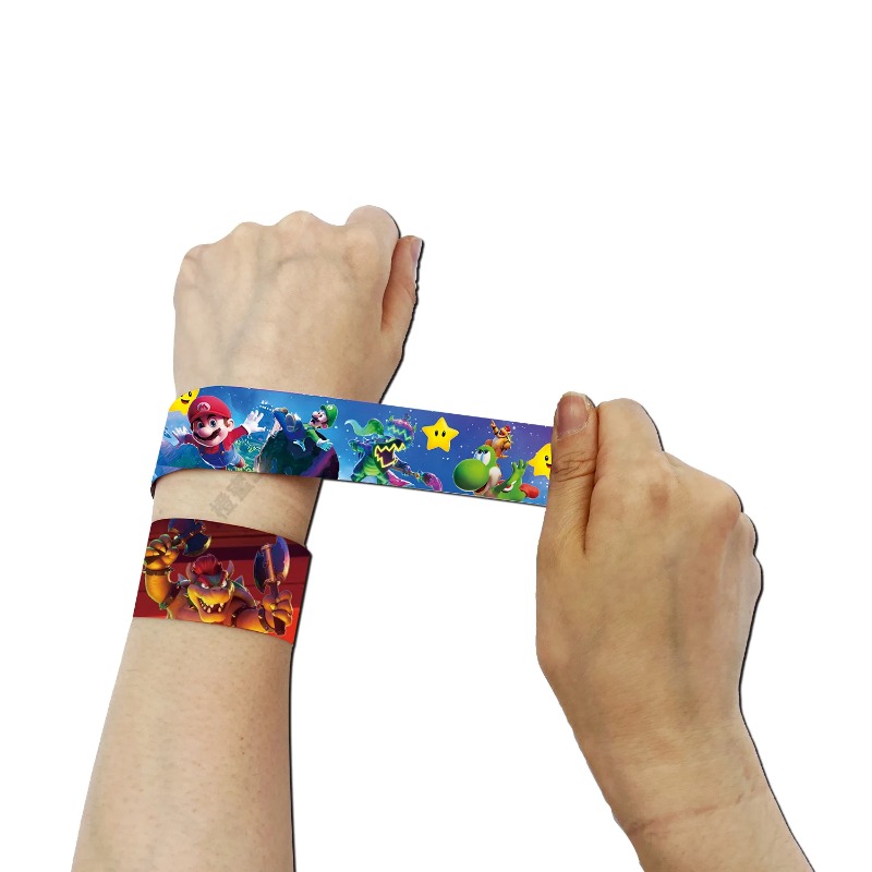 Super Mario PVC Slap Bracelets - Party Games Spy reseña y precio
