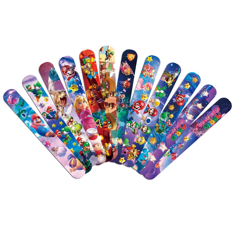 Super Mario PVC Slap Bracelets - Party Games Spy reseña y precio