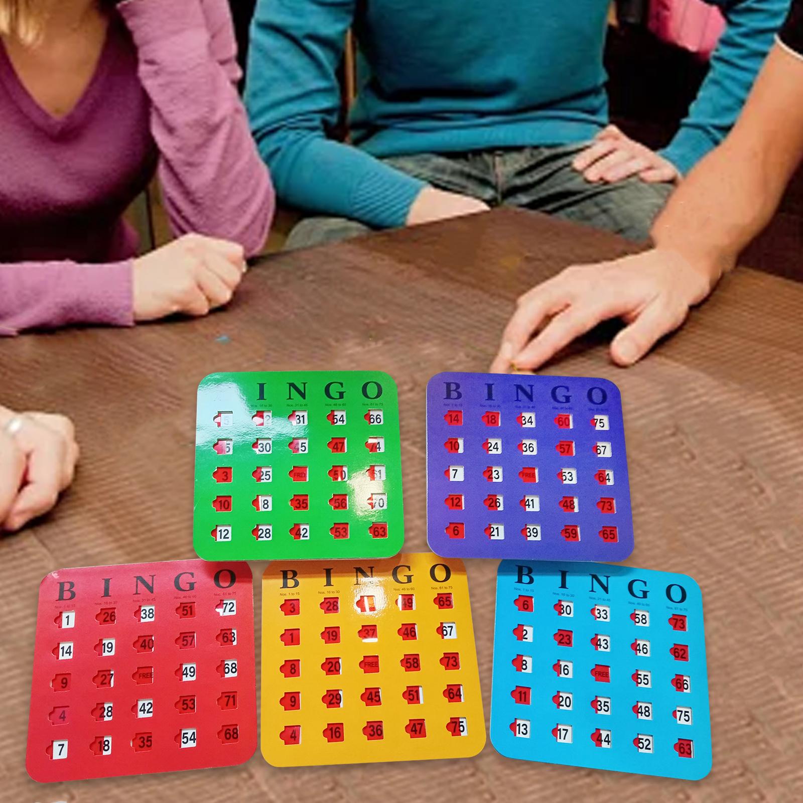 5 Pieces Large Print Bingo Car - Party Games For Large Groups reseña y precio