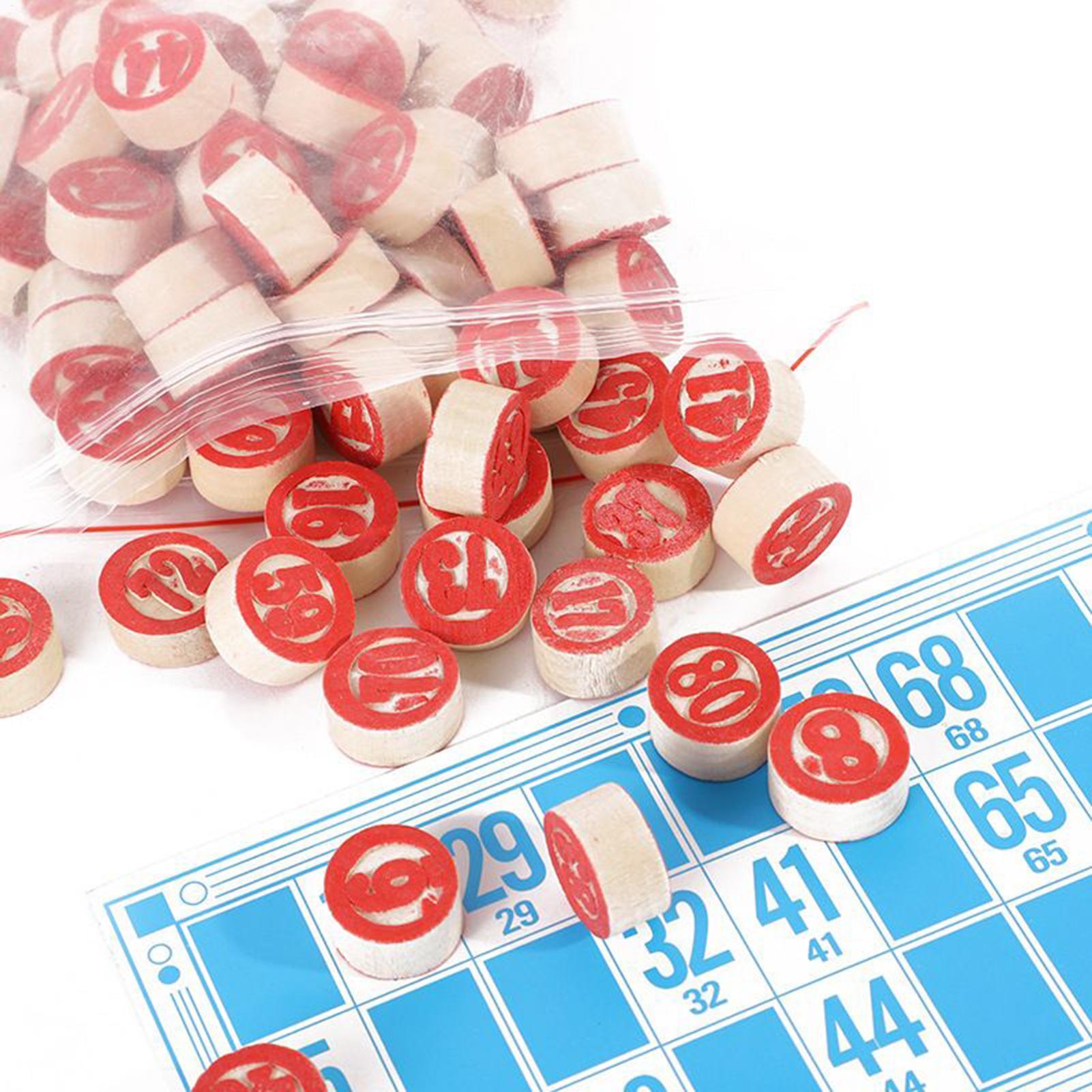 Bingo Card Game Vintage Wooden - Party Games For Large Groups reseña y precio